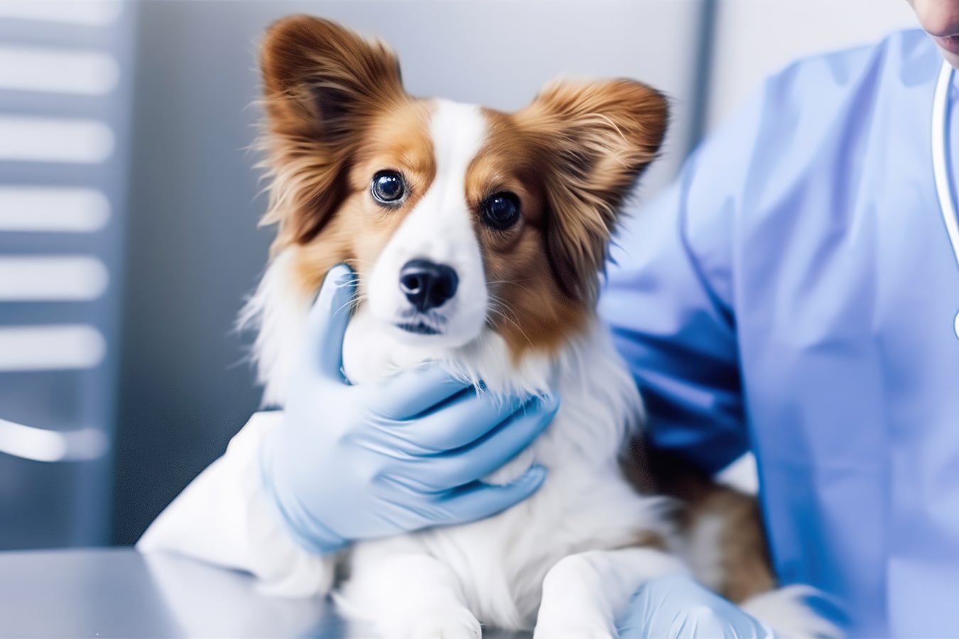 dog at bluegrass vet hospital for a skin treatment vet appointment